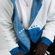 Commons Reversible Thermal Zip Up Faded Blue