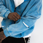 Commons Reversible Thermal Zip Up Faded Blue