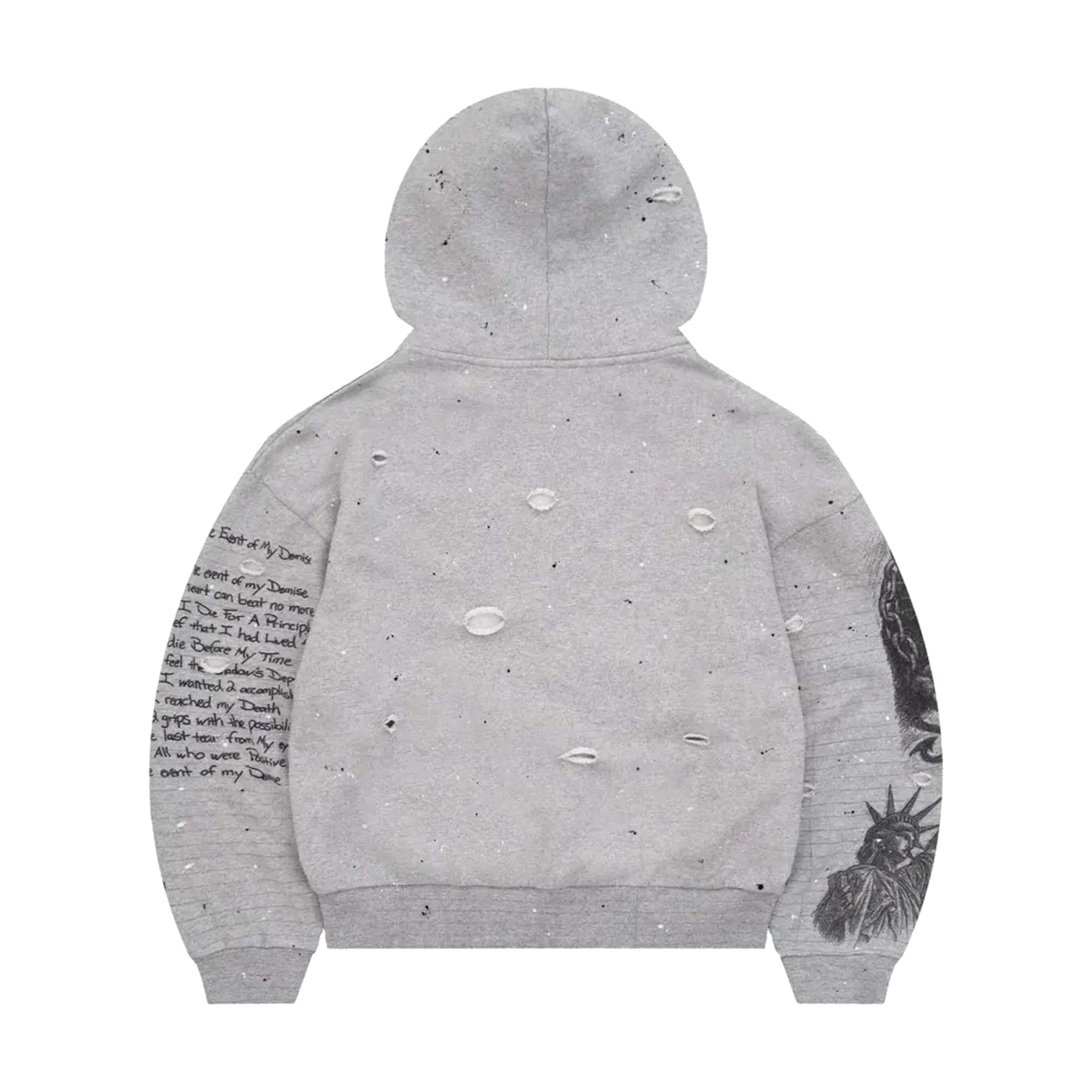 Bravest Studios Grey Sketch Vintage Hoodie