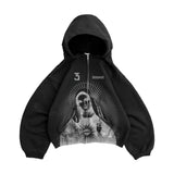 Bravest Studios Black Mary Zip Up Hoodie