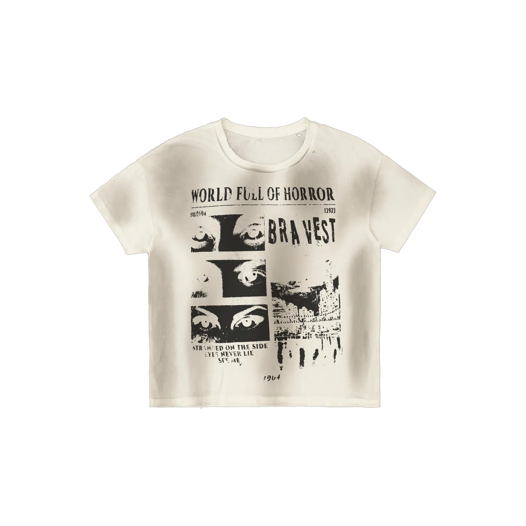 Bravest Studios Horrors Vintage Tee White