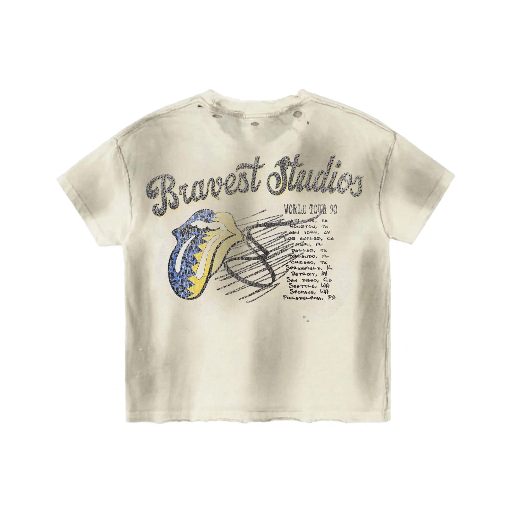 Bravest Studios Worldwide Tour USA Tee White