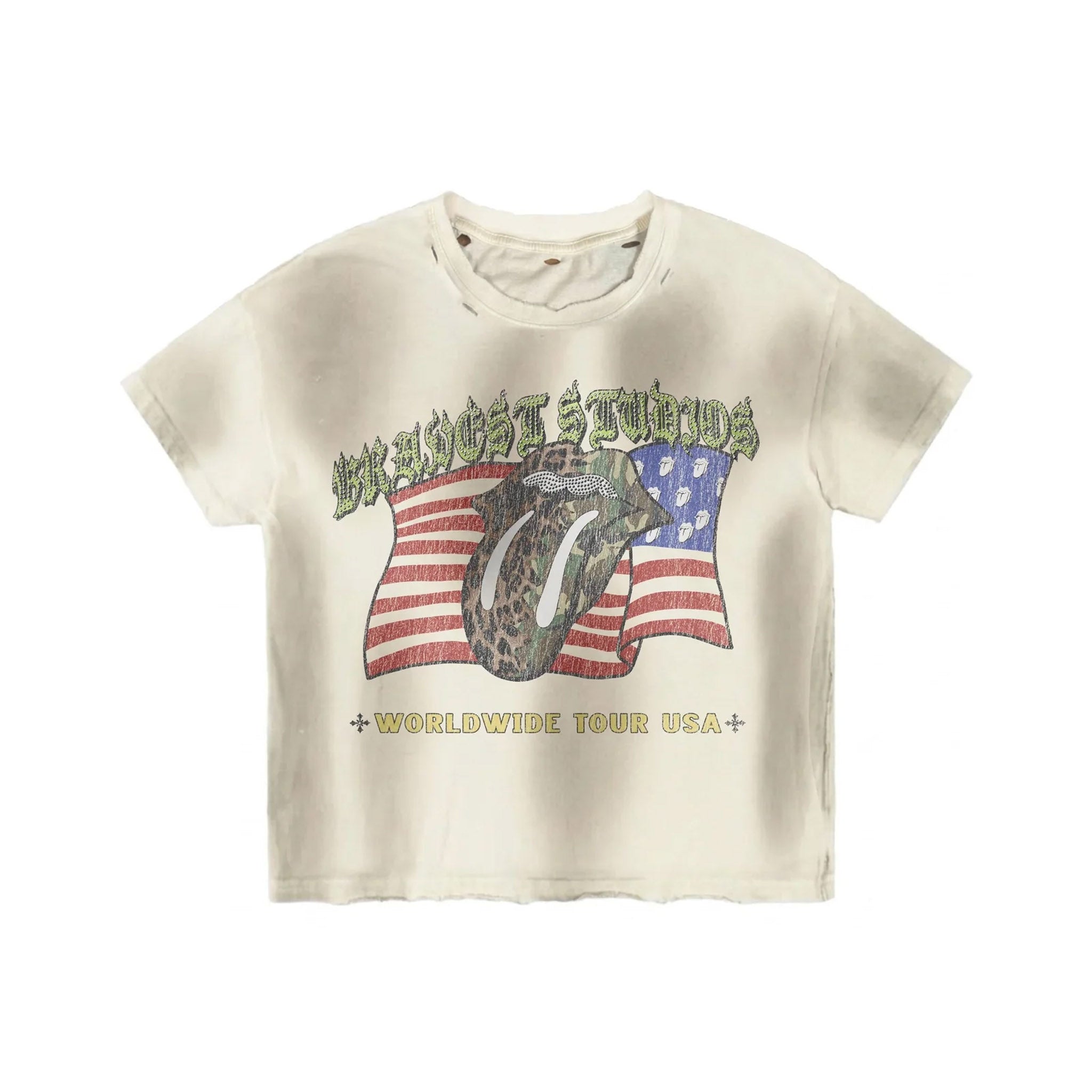 Bravest Studios Worldwide Tour USA Tee White