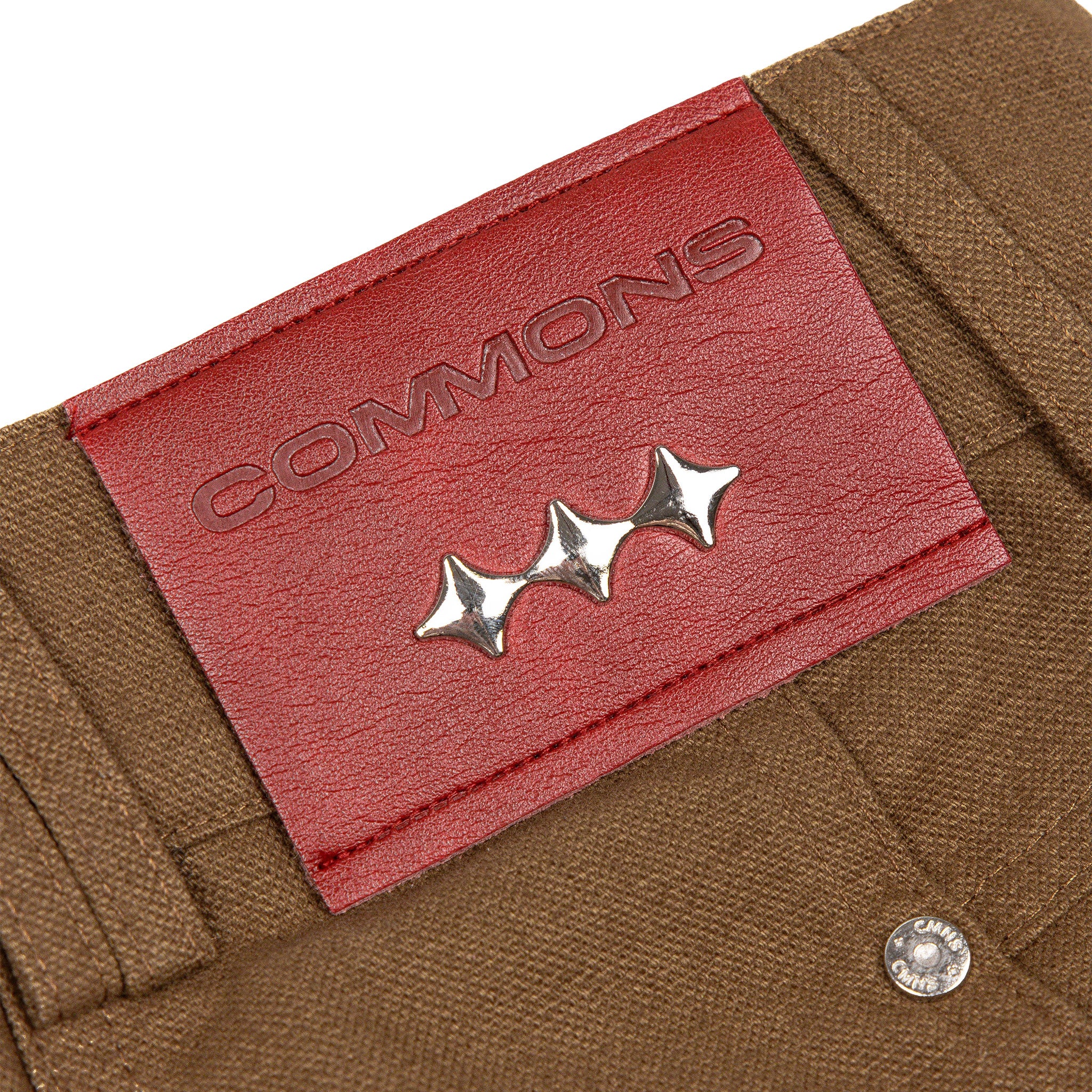 Commons Double Knee Canvas Short Brown - Common Hype