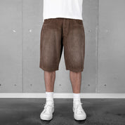 Commons Corduroy Short Washed Brown