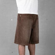 Commons Corduroy Short Washed Brown
