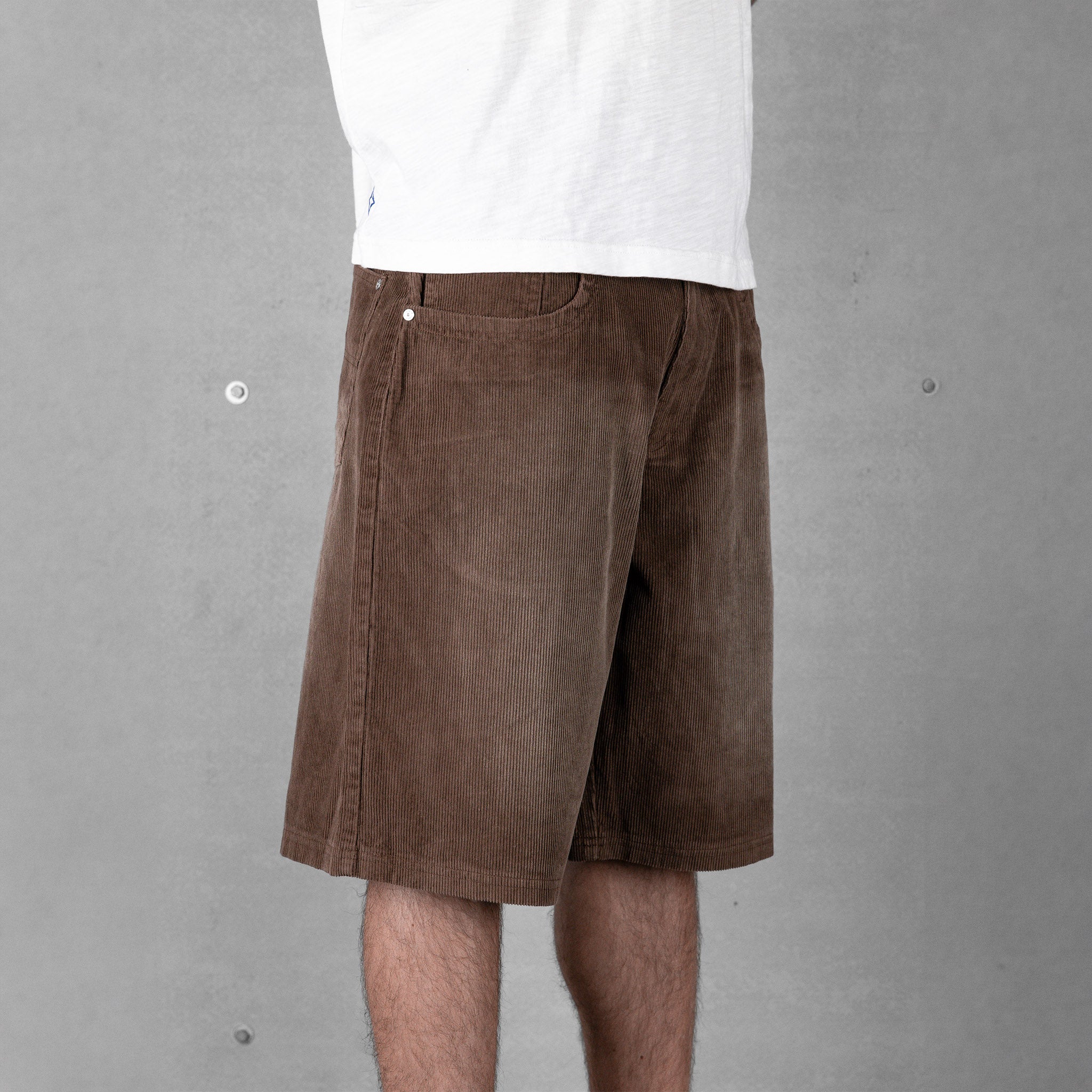 Commons Corduroy Short Washed Brown