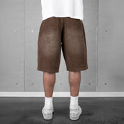 Commons Corduroy Short Washed Brown