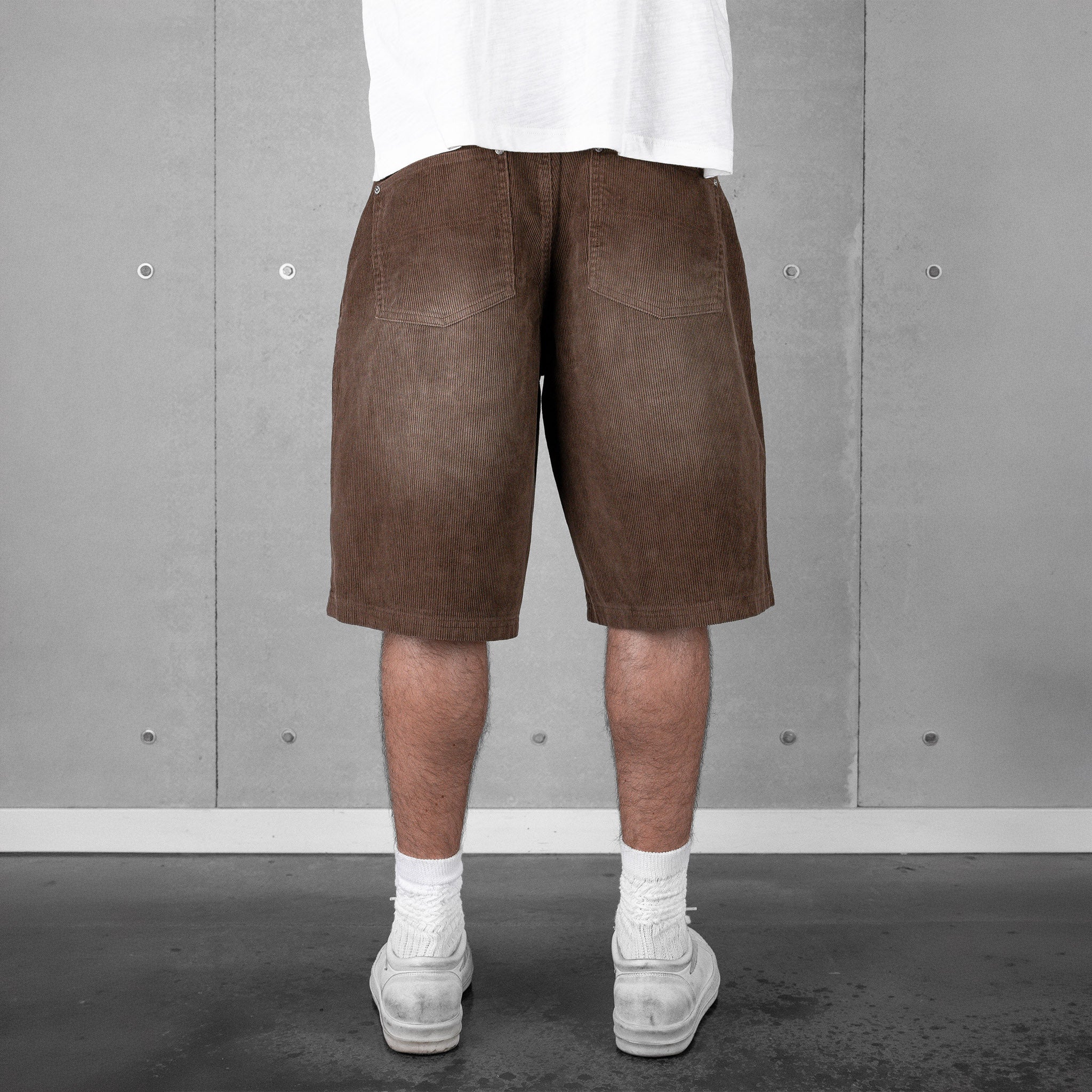 Commons Corduroy Short Washed Brown