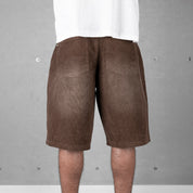 Commons Corduroy Short Washed Brown
