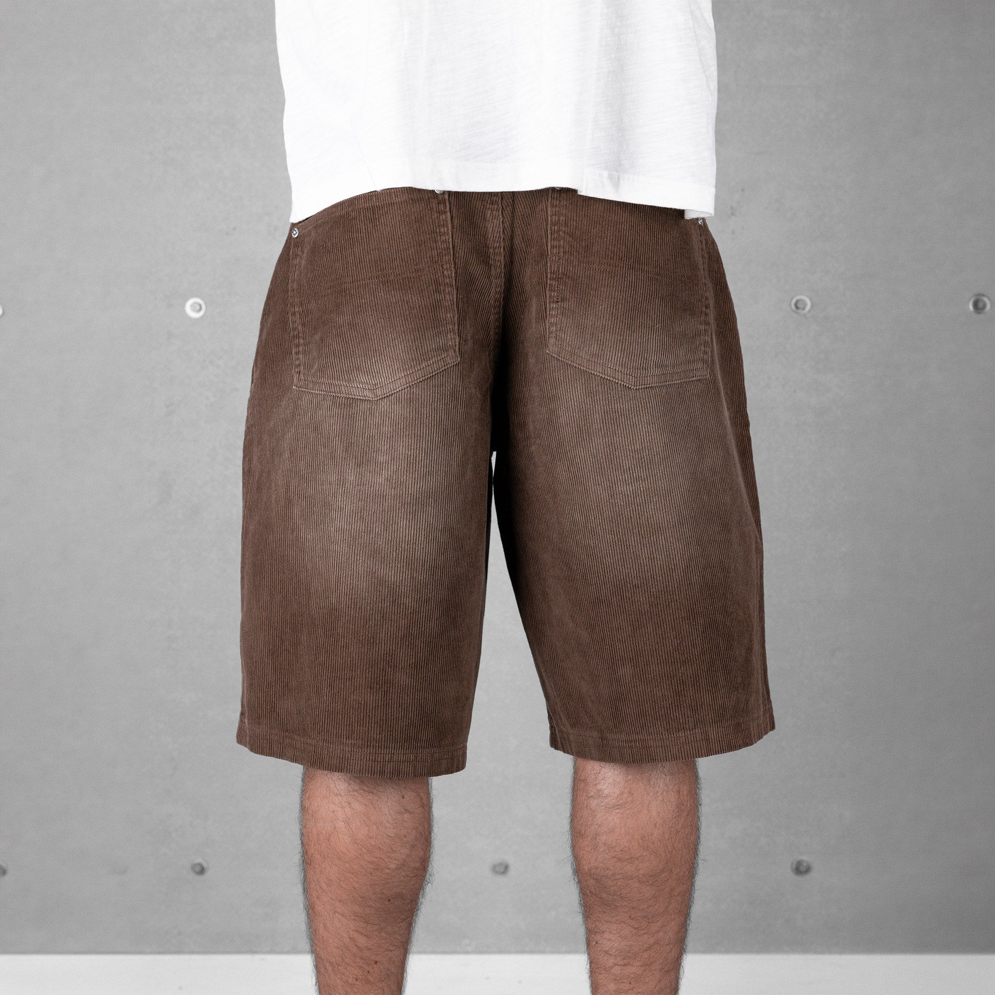 Commons Corduroy Short Washed Brown
