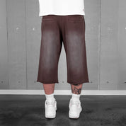 Commons Pearled Star Sweatshort Vintage Brown