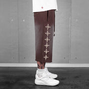 Commons Pearled Star Sweatshort Vintage Brown