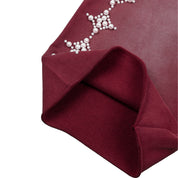 Commons Pearled Star Sweatshort Burgundy