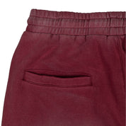 Commons Pearled Star Sweatshort Burgundy