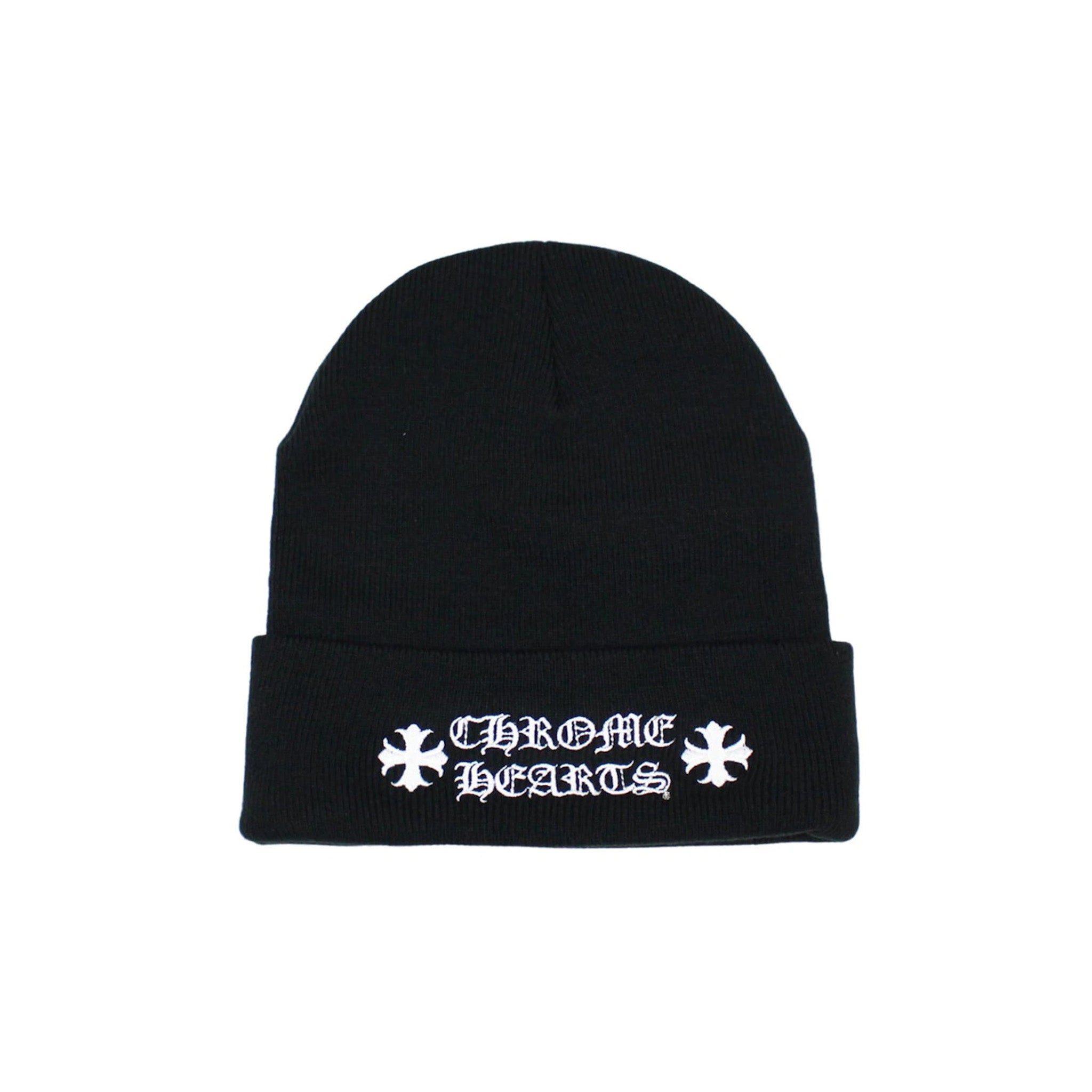 Chrome Hearts Logo Beanie Black - Common Hype