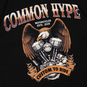 Common Hype Biker Tee Black - Common Hype