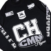 Common Hype Motorsport Long Sleeve Tee Black
