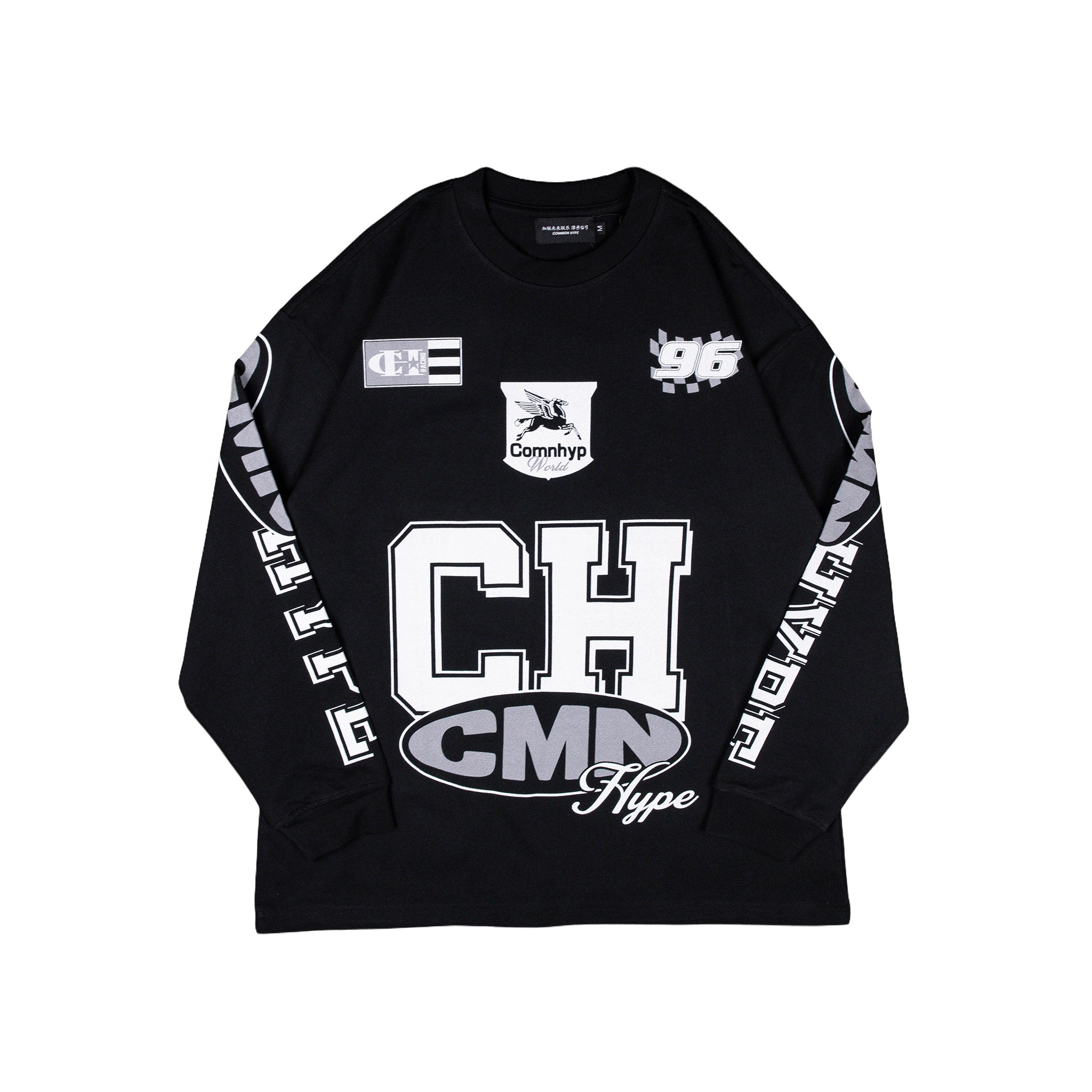Common Hype Motorsport Long Sleeve Tee Black