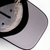 Common Hype Rhinestone Script Hat Black/Cream