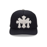 Chrome Hearts Calf Hair Cemetery Cross Trucker Hat