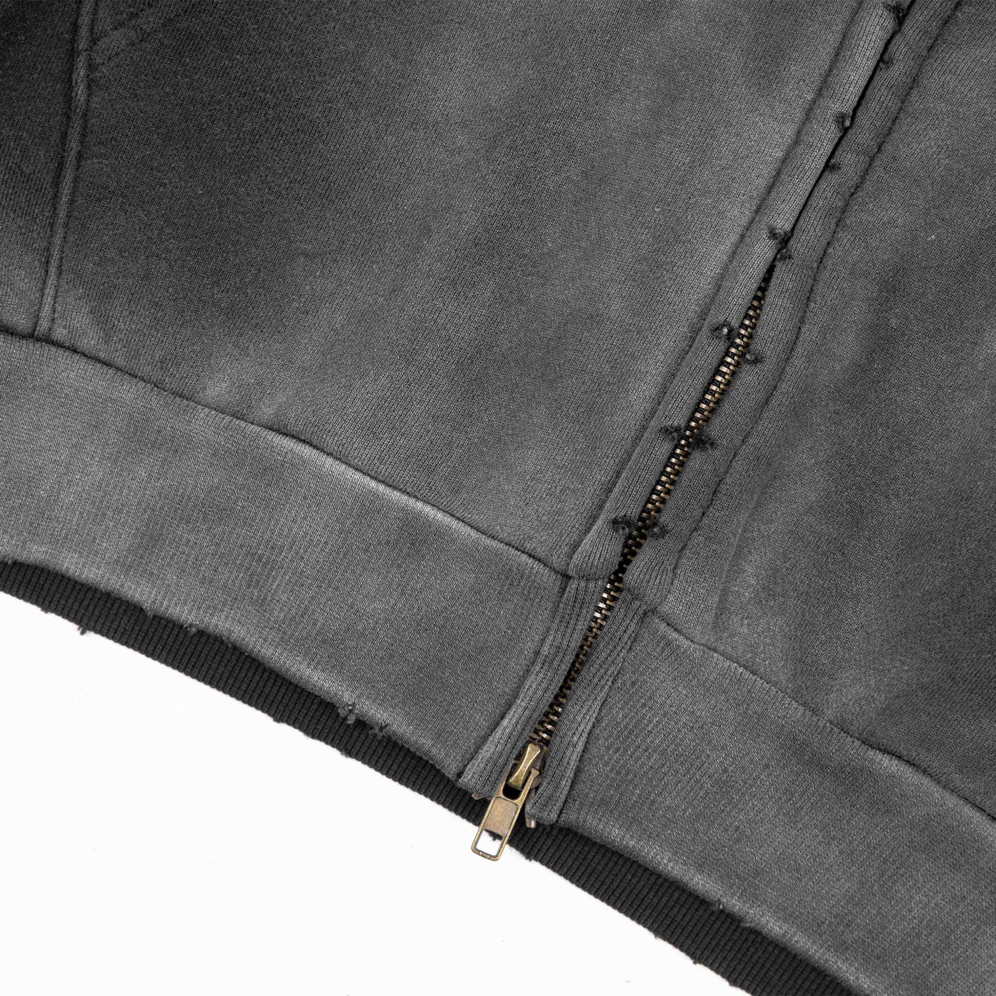 Common Hype Chain Zip Up Hoodie Black - Common Hype