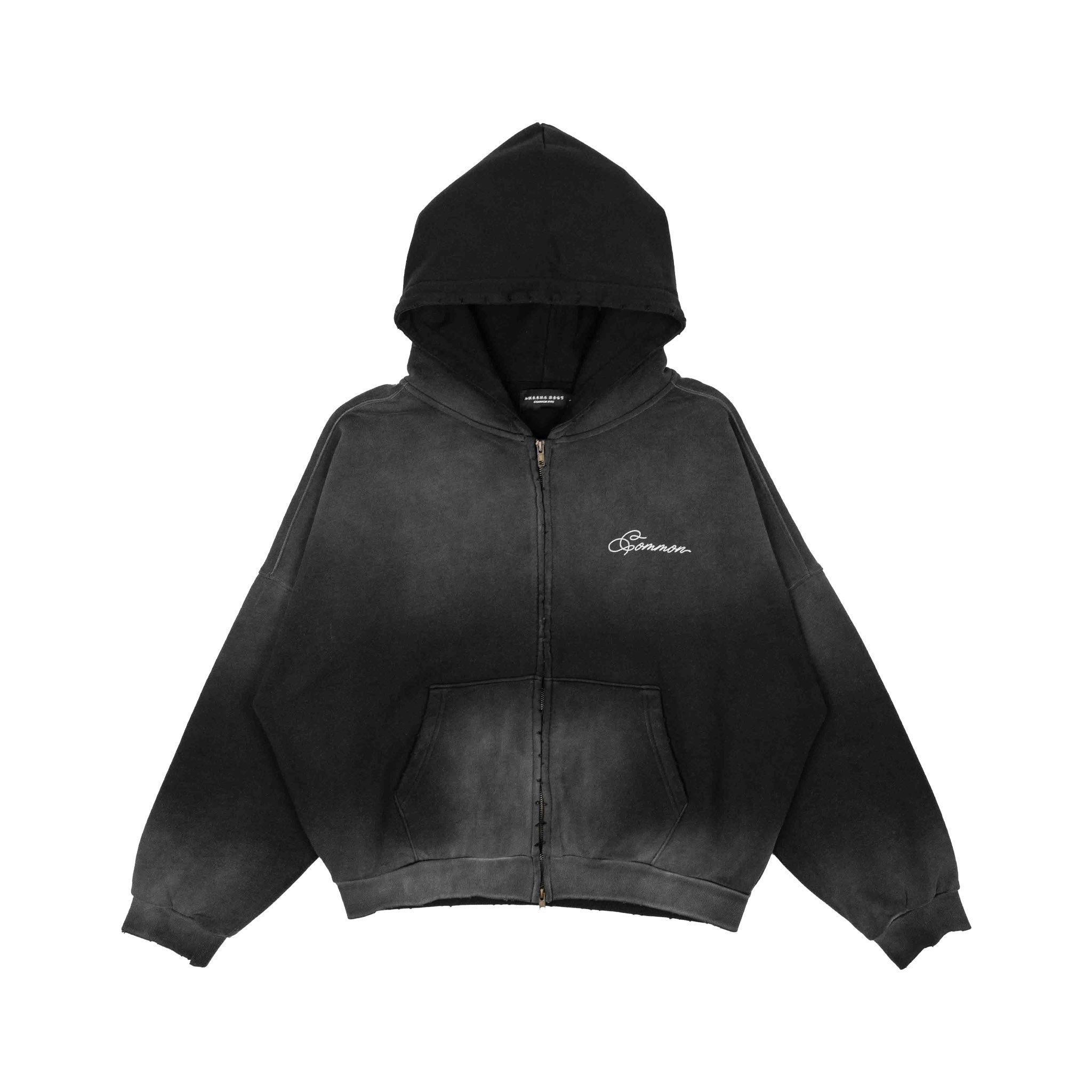 Common Hype Chain Zip Up Hoodie Black - Common Hype