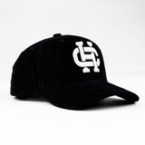 Common Hype Corduroy Monogram Hat Black