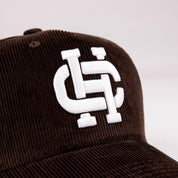 Common Hype Corduroy Monogram Hat Brown