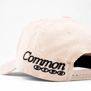 Common Hype Corduroy Monogram Hat Cream