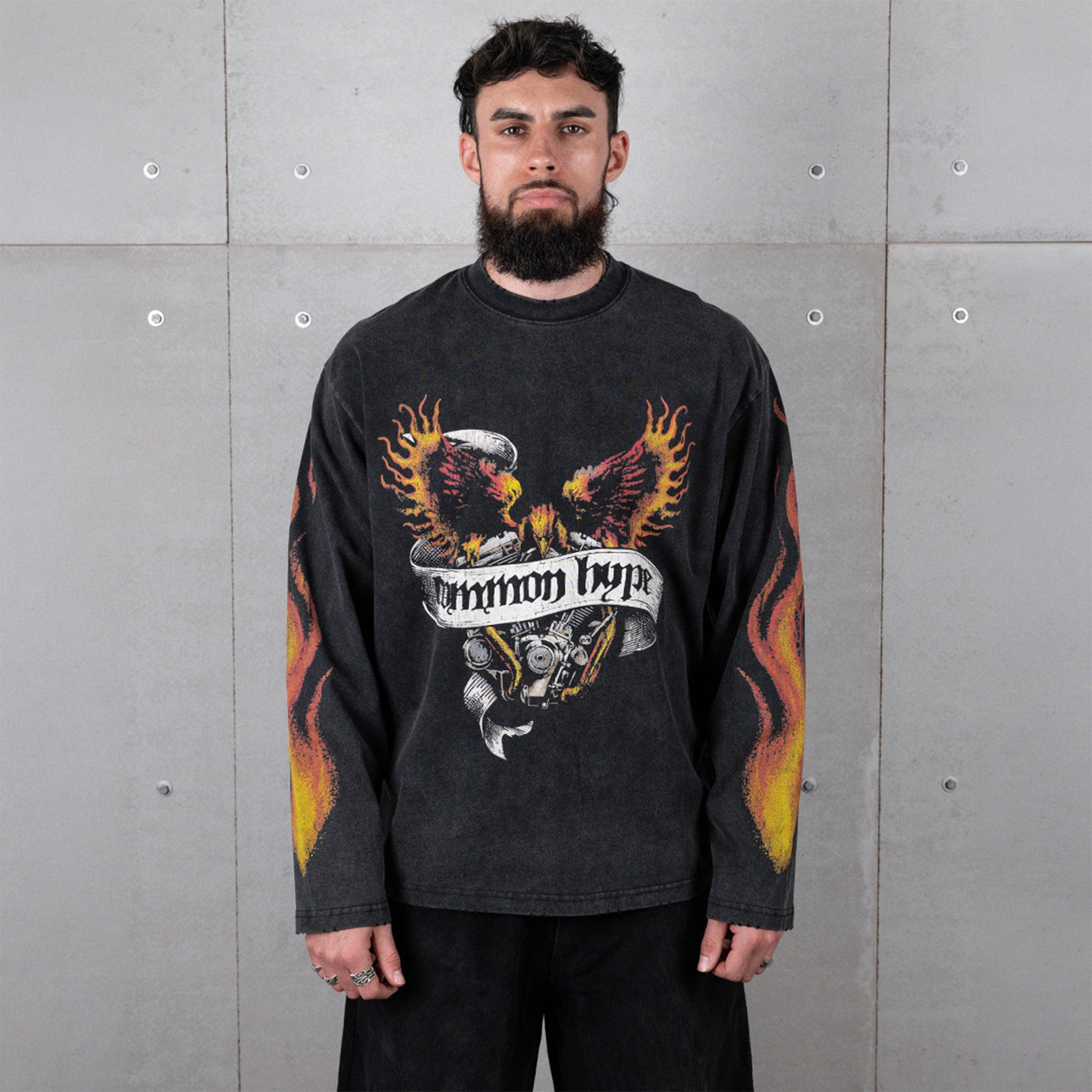Common Hype Firebird Long Sleeve Vintage Black