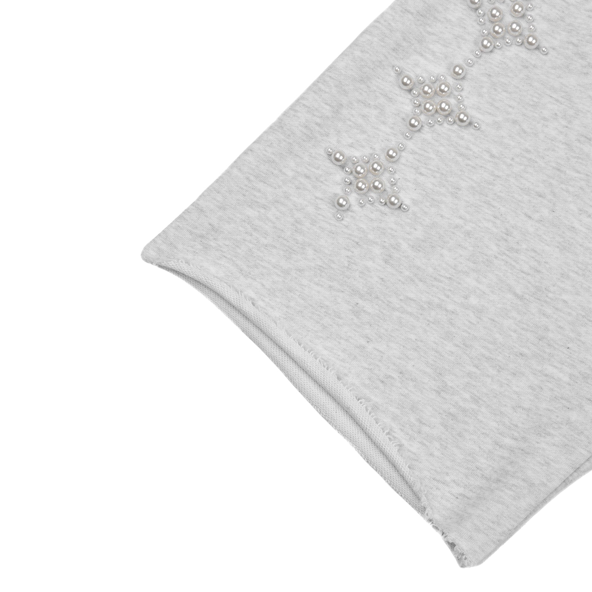 Commons Pearled Star Sweatshort Heather Grey - Common Hype