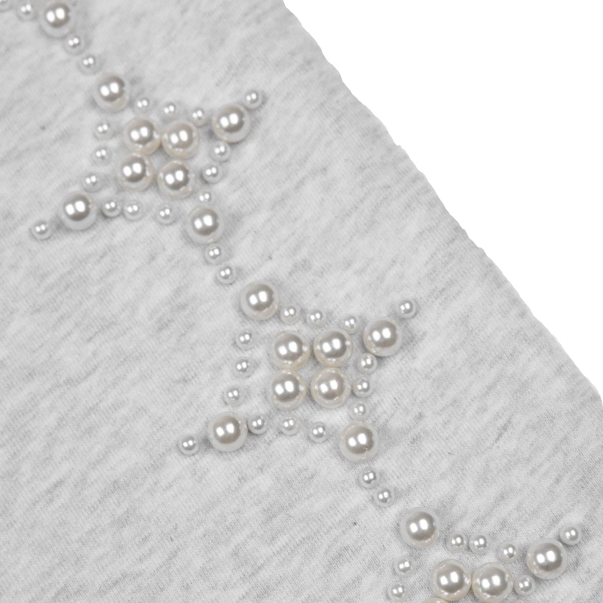 Commons Pearled Star Sweatshort Heather Grey - Common Hype