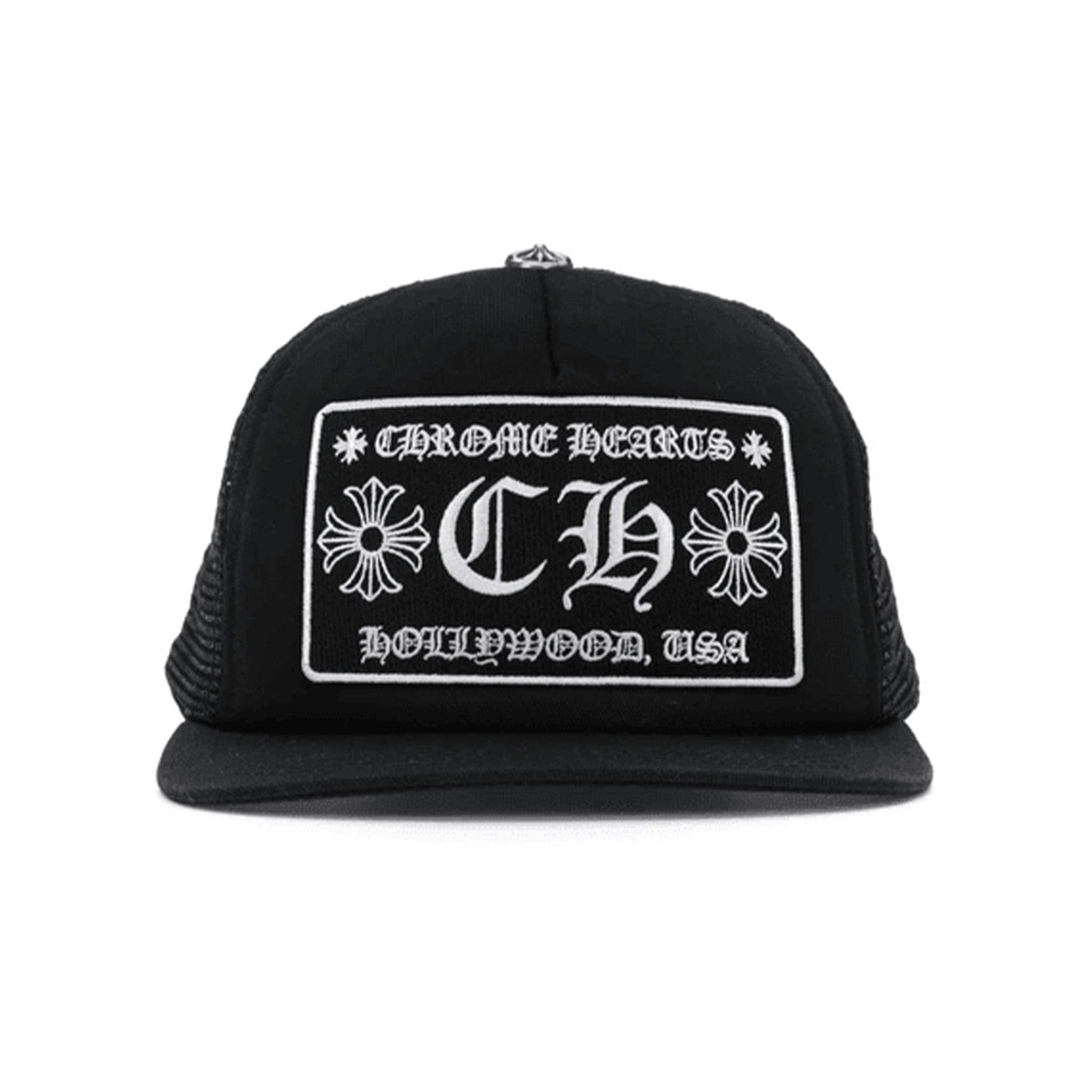 Chrome Hearts CH Hollywood Trucker Hat Black/Black (Kids)