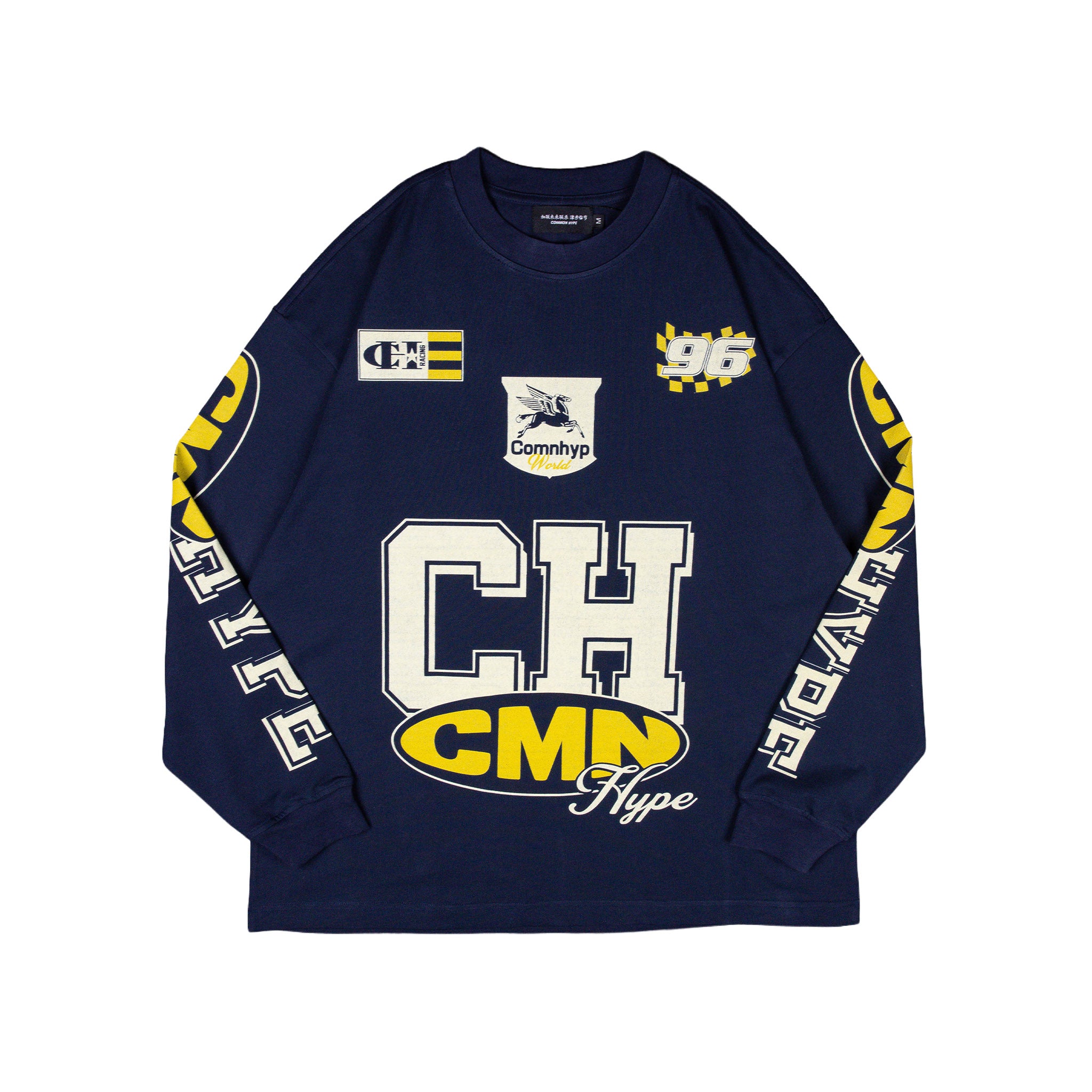Common Hype Motorsport Long Sleeve Tee Navy