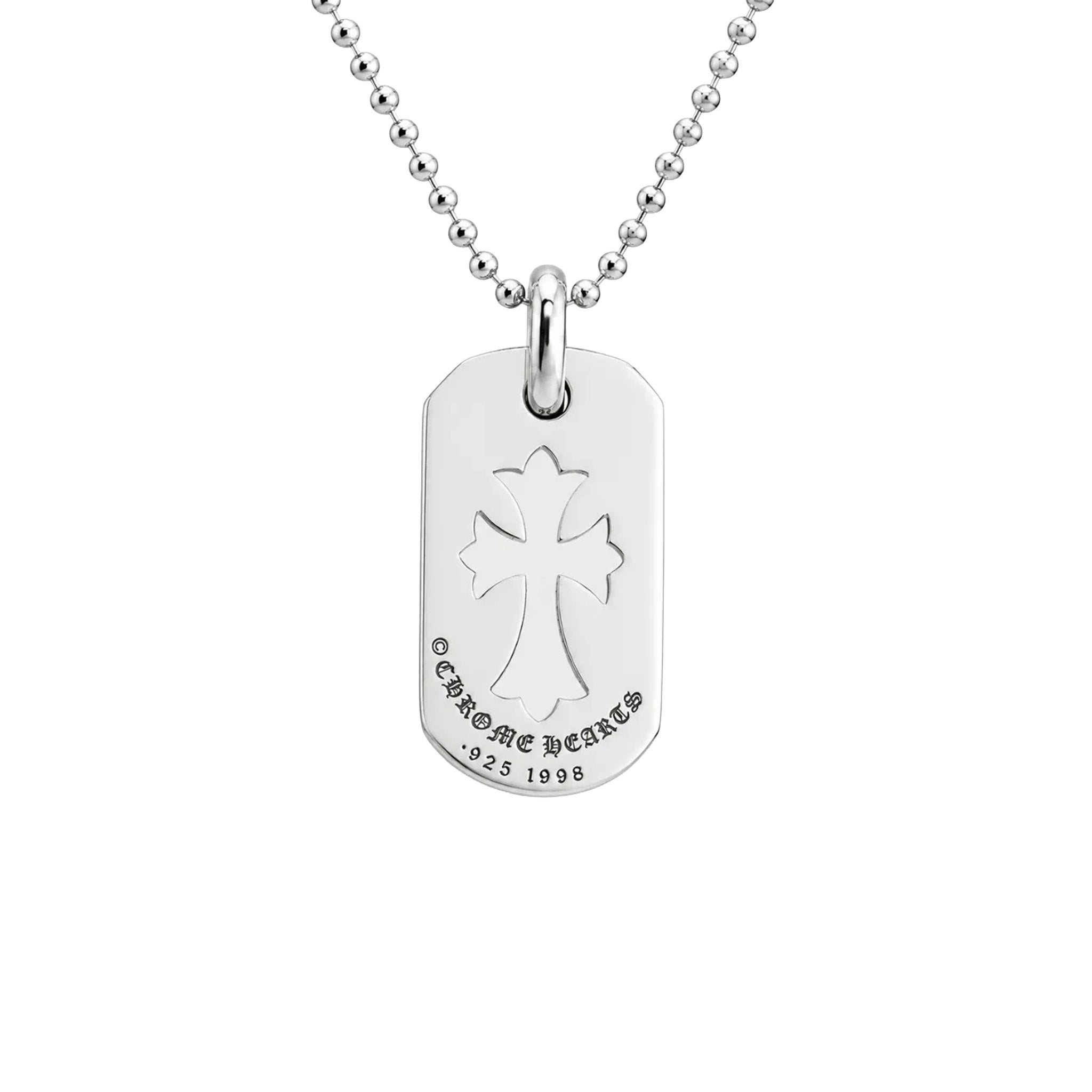 Chrome Hearts Cross Cut Out Dog Tag