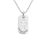 Chrome Hearts Cross Cut Out Dog Tag