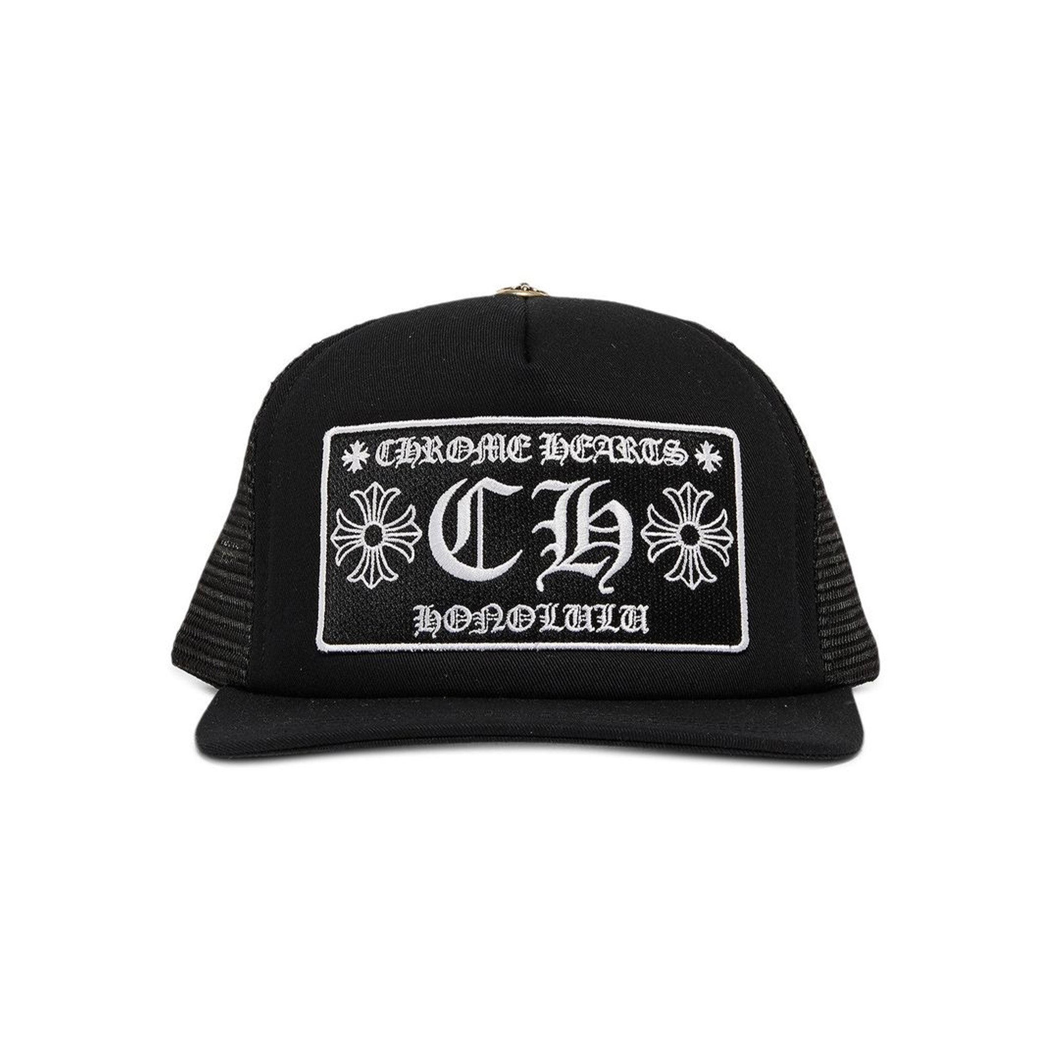 Chrome Hearts Honolulu Exclusive CH Trucker Hat Black/black