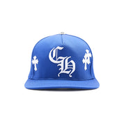 Chrome Hearts Cross Patch Baseball Hat Blue