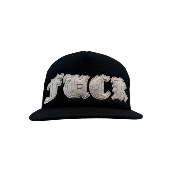 V*様 Chrome Hearts／FUCK レザーパッチモデル／メッシュキャッ Chrome Hearts Fuck White Leather Patch Trucker Hat – Common Hype