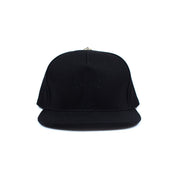 Chrome Hearts Cross Waxed Denim Baseball Cap Black - Common Hype