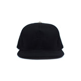 Chrome Hearts Cross Waxed Denim Baseball Cap Black