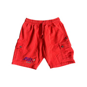 Chrome Hearts Matty Boy Red Spark Cargo Shorts