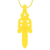 Chrome Hearts Silicone Dagger Pendant in Yellow