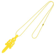 Chrome Hearts Silicone Dagger Pendant in Yellow