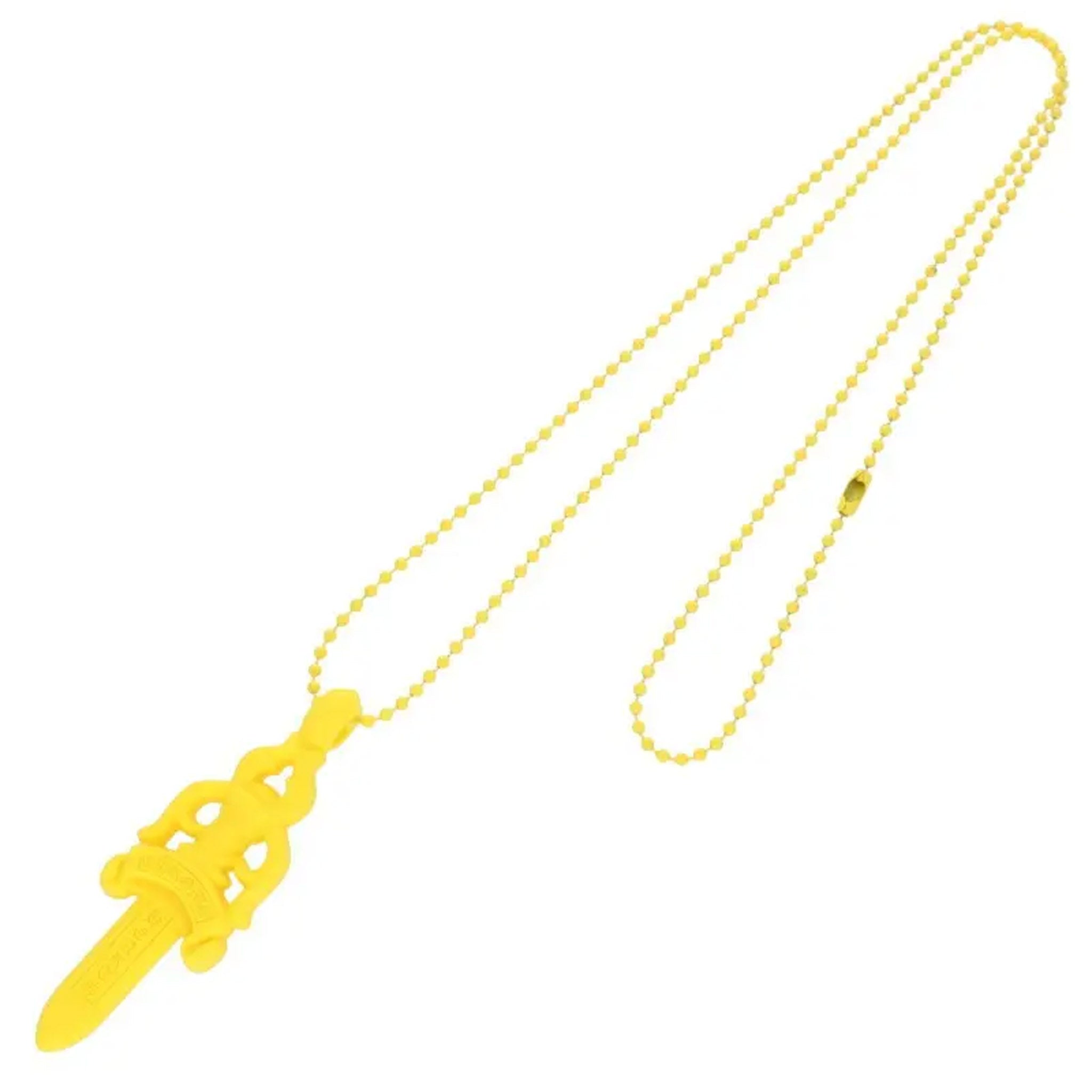 Chrome Hearts Silicone Dagger Pendant in Yellow