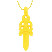 Chrome Hearts Silicone Dagger Pendant in Yellow