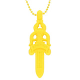 Chrome Hearts Silicone Dagger Pendant in Yellow