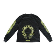 Chrome Hearts Fluorescent Green Horseshoe L/S Tee