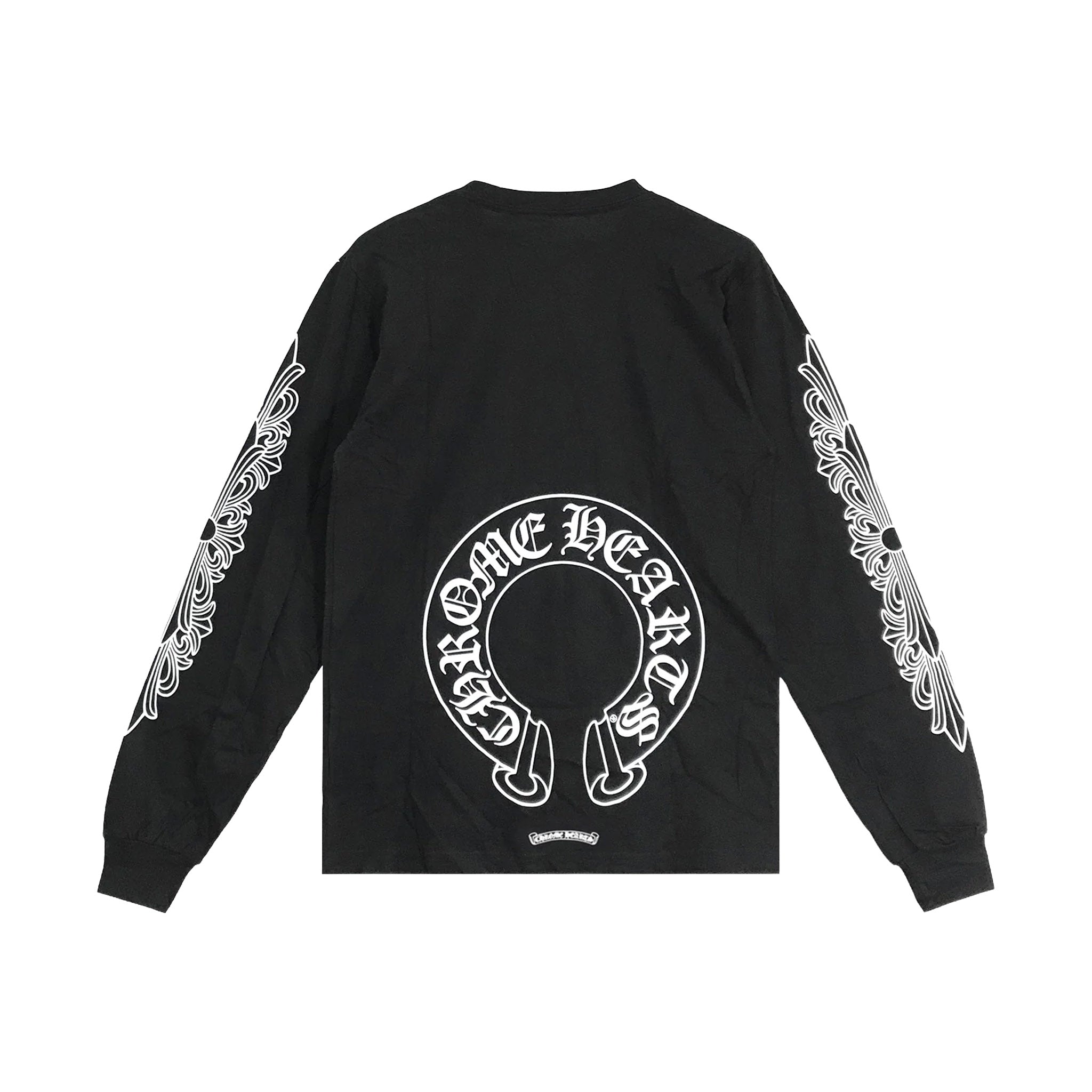 Chrome Hearts Double Floral Horseshoe Long Sleeve Tee